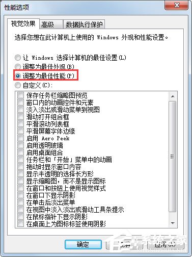 小编教你Windows7如何设置系统性能优化