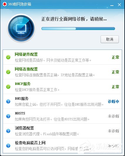 小编教你360断网急救箱怎么用（360断网急救箱打不开怎么办）