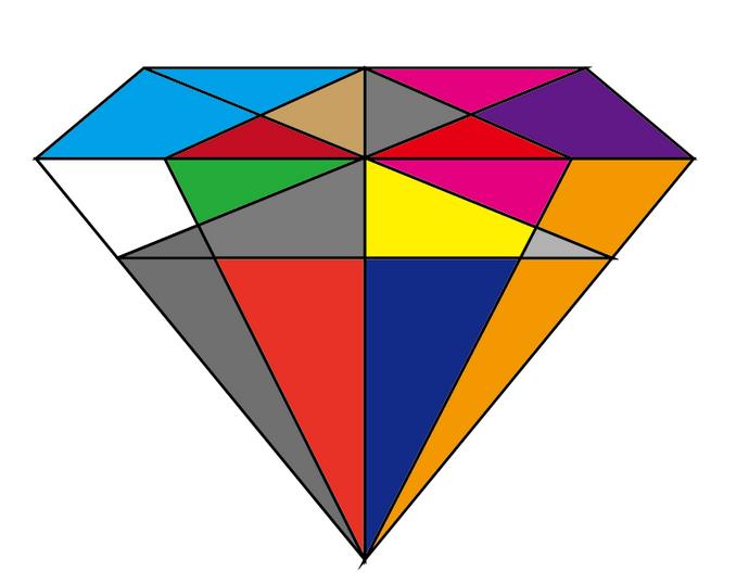 小编教你使用Ai绘制出彩色钻石具体操作方法