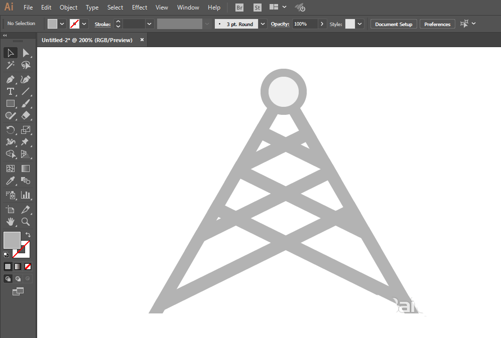 小编教你使用ai设计出矢量电线塔图标具体操作方法