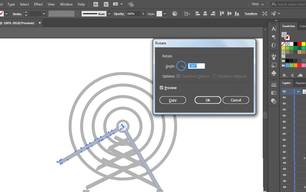 小编教你使用ai设计出矢量电线塔图标具体操作方法