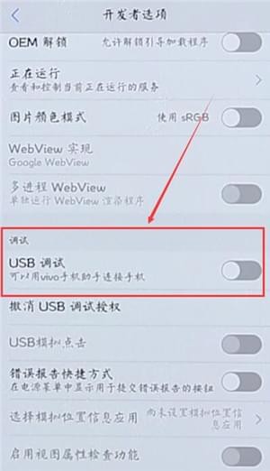 小编教你在vivo手机里找到usb调试的基础操作。