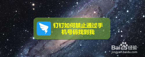 小编教你钉钉怎么禁止通过手机号码找到我。