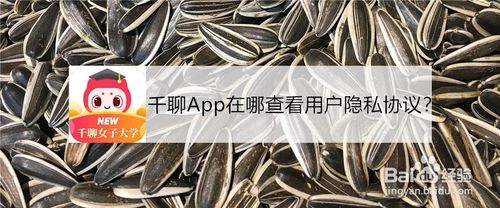 小编教你千聊怎么查看用户隐私协议。