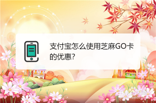 小编教你支付宝芝麻GO卡怎么使用。