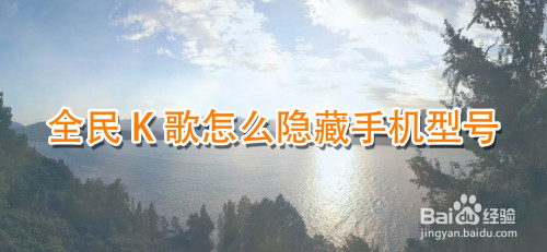 小编教你全民K歌显示手机型号怎么关闭。