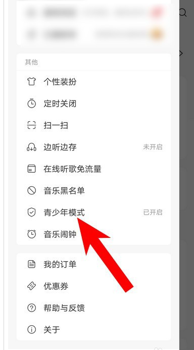 1604300145449199.png 小编教你网易云音乐青少年模式密码怎么找回。