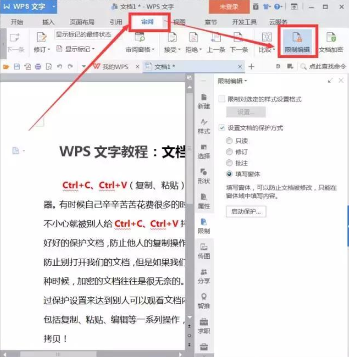 学会保护WPS文档，禁止他人随意复制！