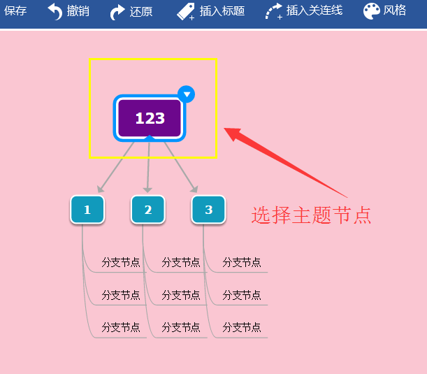 迅捷思维导图给导图添加编号的操作步骤。