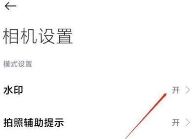 小米11拍照时间水印在哪开。