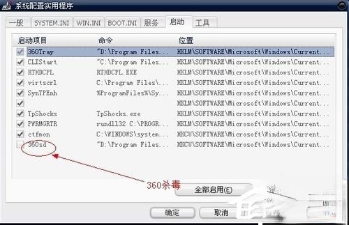 XP系统使用自带工具管理开机启动项的解决方法。