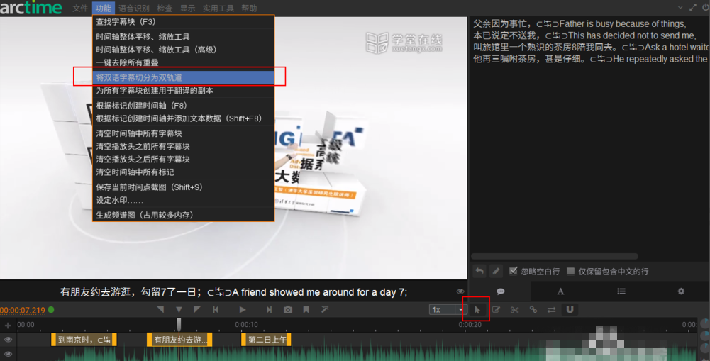 想让视频呈现双语字幕吗