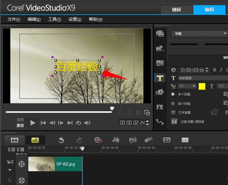 用会声会影制作特效文字的技巧我来说说