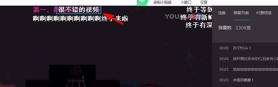 优酷网删掉发布弹幕的操作流程截图