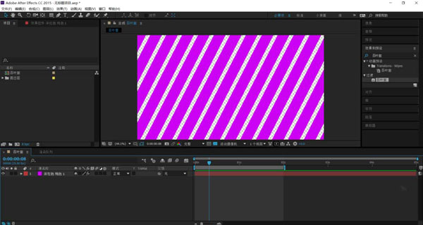 在AE里对视频进行自定义转场的图文操作。