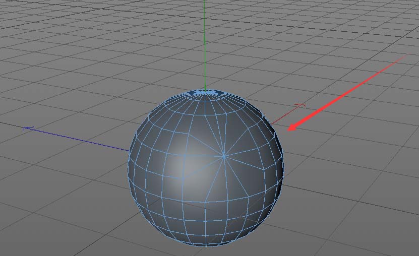 在C4D里使用坍塌工具处理球体的操作过程。