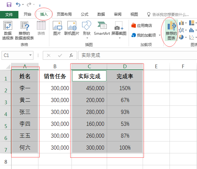 在EXCEL里为复合图表添加双坐标轴的操作流程。