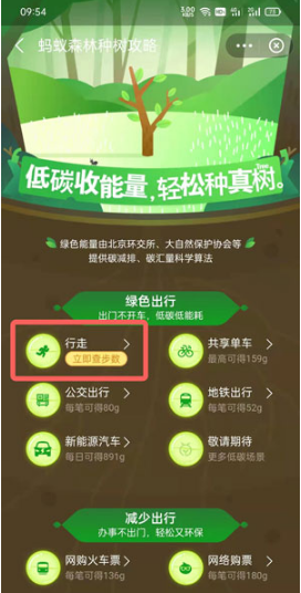 支付宝如何开通步行有能量。