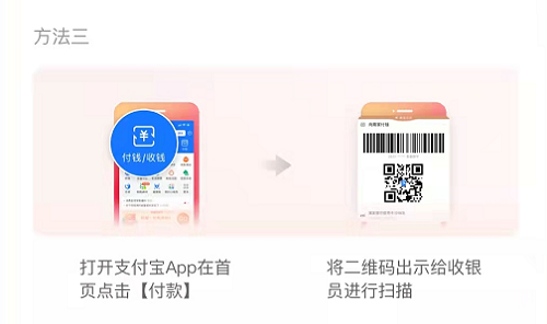 支付宝实体店银行卡红包如何使用。