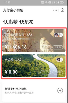 支付宝小荷包背景如何设置。