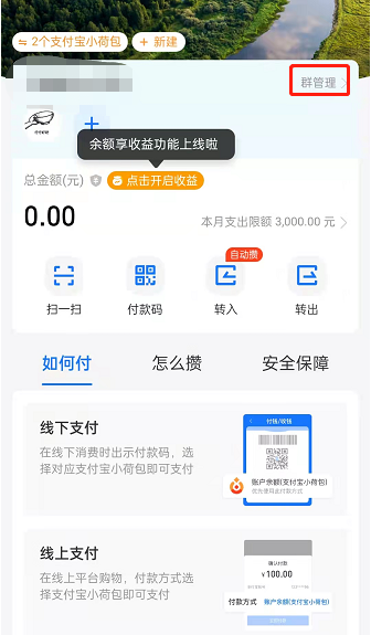 支付宝小荷包如何切换背景图。
