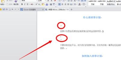 在WPS文字里去掉小点的图文操作。